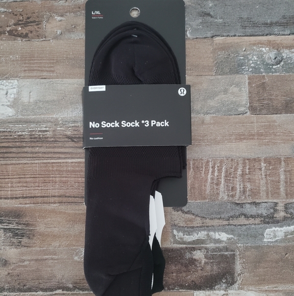 lululemon athletica Other - LAST ONE Men's Lululemon No Sock Sock 3 Pack